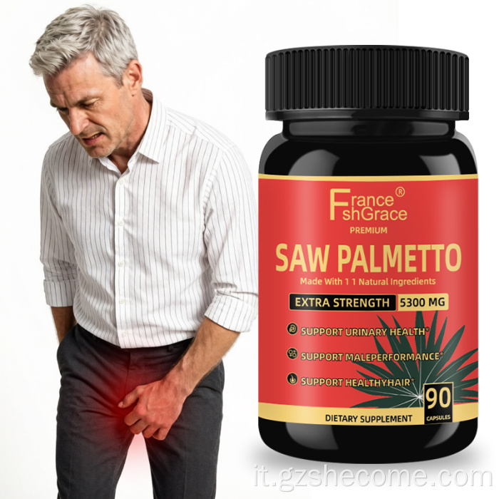 Shecome Saw Palmetto Capsule Salute della prostata Saw Palmetto